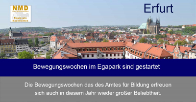 Erfurt - Bewegungswochen im Egapark sind gestartet